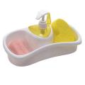 New Washing  Up Soap Dispenser with Sponge Holder Plastic For Kitchen Bathroom. 