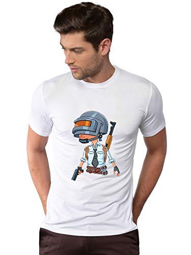 PUBG Game, PUBG Player 3D Printed Round Neck Matte Cotton T-Shirt for Boys