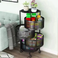 Premium Round Metal Trolley. 