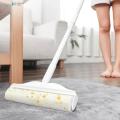 Long Handle Lint Roller Brush Pet Hair Remover Roller Retractable Dust Hair Roller Stick Tearable Clothes Bed Hair Removal Brush. 