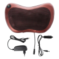 Dual use Car and Home Neck Massager Pillow With cervical cushions in Black. 