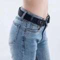 Belts Without Buckle Easy Belt Buckle-free Elastic Invisible Belt Jeans Women Men Stretch Lazy Canvas Casual Simple Elastic Belt. 