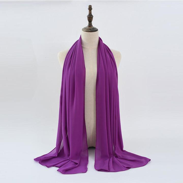 Purple Chiffon Dupatta For Girls/Ladies- Chiffon UnStitched Dupatta 2.5 Meter Color Premium Chiffon  Quality Durable Fabric Reasonable Stylish Look Dupatta