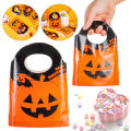 50pcs Halloween Pumpkin Bags Trick or Treat Tote Party Treat Candy Bags Gifts. 