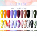 Mtssii Clear Blossom Gel Nail Polish Gradient Blossoming Smook Effect Watercolor Nail Gel Soak off UV Functional Nail Gel DIY. 