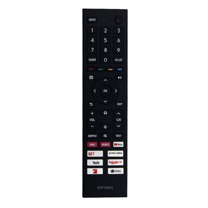 1 PCS ERF3I80H Replace Remote No Voice Function Black for 4KUltra HD TV A6GG A4EG 43A6GG 50A6GG 55A6GG 65A6GG 70A6GG 75A6GG 32A4EG 40A4EG A6FG