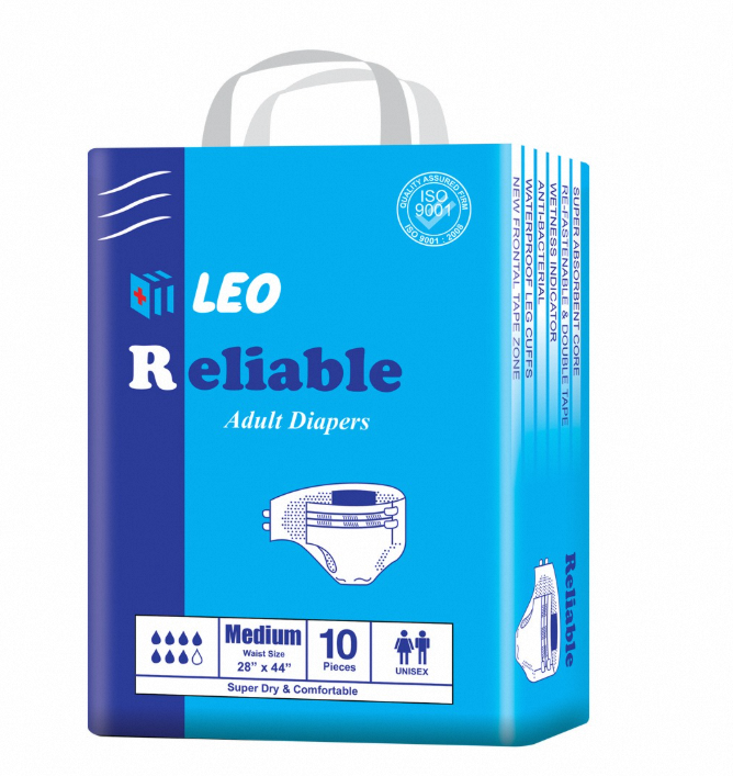LEO Adult Reliable Diaper Large 10PCS