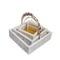 Handmade 3pcs (6,8,10 inches) baskets for Fruit, Bread, Gift, Wedding, Valentine's day, Eid. 