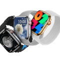 HW9 Pro Max Super Amoled 2.2 Inch " Screen Compass Series 9 NFC Heart Rate Blood Sugar Bluetooth Calling Smart Watch (3 Straps). 