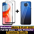 Motorola Moto G Play 2021 Glass Protector 5D|10D|11D|21D|9D Glass Full Coverage + Back Protector Transparent Hydrogel Soft Film jell Protection For Motorola Moto G Play 2021. 