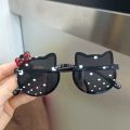 Rainbow Color Kids Sunglasses for Girl UV Protection Cartoon Cat Frame Glasses Silicone Sunglasses Outdoor Beach Kids Accessories. 