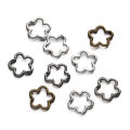 St. kunkka 10Pcs Alloy Bead Frame Retro Flower-Shaped Bead Frame for DIY Jewelry Accessories. 