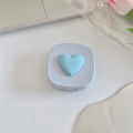 Companion Contact Lens Cute Storage Carry Square Color Portable Travel Box Macaron Contact Lens. 