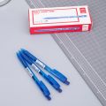 Deli - EQ00130- Ball Point Pen Spring (Tip 0.7mm)(12PCS/Box) - Blue. 