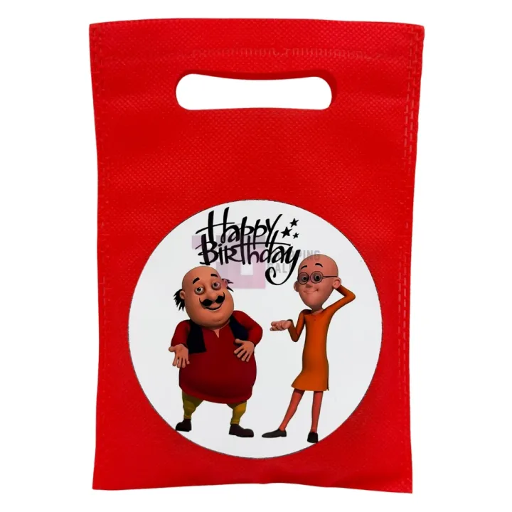 Motu%20Patlu%20Goody%20Bags%20-%208%20x%206%20Inch%20-%20Fabric%20Gift%20Bags%20-%20Motu%20Patlu%20Themed%20Party%20-%20Red%20-%20Boys%20-%20Pack%20Of%2010%20-%20Image%202