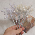 New Mini Pearl Flower Stem Beads Bridal Bouquet Wedding Balloon Cake DIY Party Artificial Flower Bouquet Home Decor. 