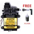 12V 120W 150 PSI High Pressure Mist Agricultural Spray Micro Diaphragm Water Double Pump Automatic Switch 8L/min Range 16m FLO Pump. 