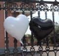1pc Heart Shaped Foil Balloons - 18 inches for Wedding, Anniversary , Engagement or Birthday Parties. 