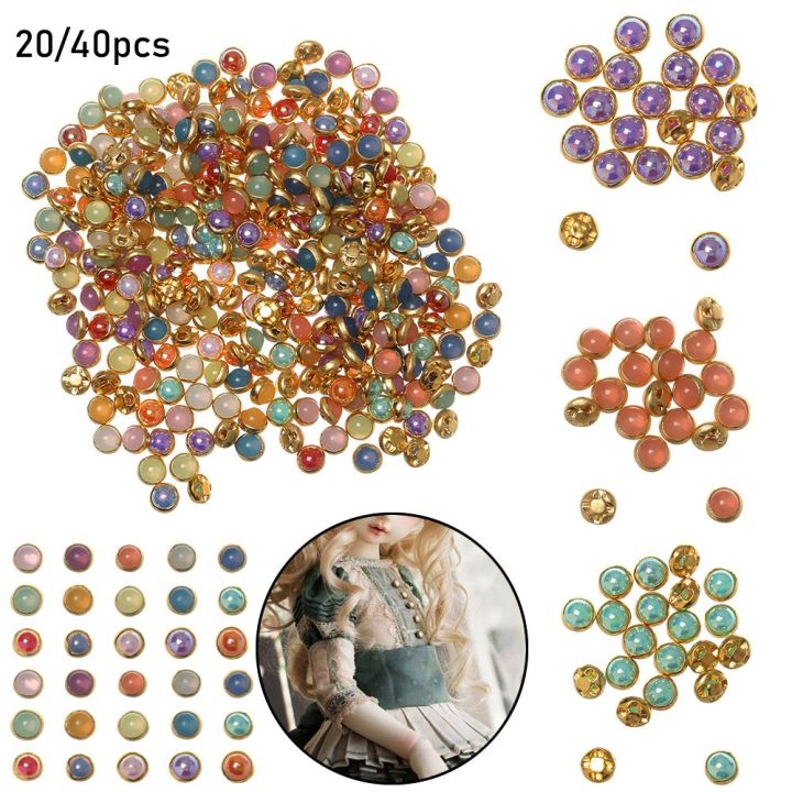 20/40pcs 4mm Accessories DIY Craft 1/6 Dolls Pullip Clothing Sewing DIY Doll Clothes Mini Pearl Buttons