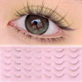 5Pairs Lower Eyelashes Pack Natural Manga Under Eye Lashes Soft Lower Eyelashes Handmade Bottom Lashes Makeup Tools. 