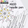 Marvy 4600 Needle Pen Drawing Pen 003 005 0.1 0.2 0.3 0.4 0.5 0.6 0.7 0.8 1.0 Brush Fine Point Pen Waterproof Anime Sketch Pen. 