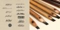 5 Pcs Arabic Calligraphy & Fountain Read Bamboo Qalam Set. 