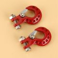 4Pcs Metal Trailer Hook Winch Hook Decoration for 1/10 RC Crawler Car Axial SCX10 TRX4 D90 Upgrade Parts,1. 