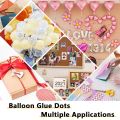 Pack Of 2. Balloon Arch tape 16 feet (5 Meter) and 100 Glue Dots Stickers Removable. Birthday Party Decoration, Happy Birthday,Weddings, bridal shower. 