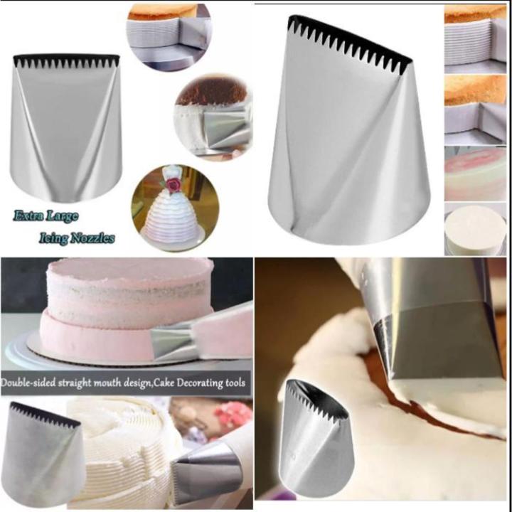 Extra Large Stainless Steel Nozzle Icing Piping Nozzles Cream Cake Decorating Pastry Tip
