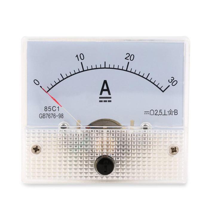 MA DC 30A Analog Ammeter Panel 0-30A Current Meter Analog Amperemeter Panel