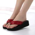 【ALLGOOD】flip slops sandals women Women's Summer Sequins Anti-Slip Sandals Slipper Indoor & Outdoor Flip-flops. 