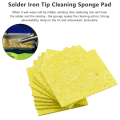 Pack of 5 - Soldering Iron Tip Cleaning Foam - Best Sponge Yellow Superior. 