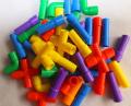 DIY Creative Building and Construction Toys  Pipe Building Block Toy for Kids - Multi Color. 