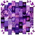 Customize 50 Purple Theme Your Design poster Aesthetic Posters Wall Collage Set of 50 purple Pictures, 4x6 inc These modern wall decor. 