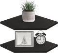 Homode Corner Shelf Wall Mount, Set of 2 Floating Corner Shelf Organizer for TV Accessories, Speaker, Cable Box, Game Console, Storage for Bathroom Kitchen Living Room Bedroom. 