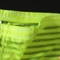 Men Boxer Underwear Boxers Sexy Stripe Mesh Transparent Briefs Ultra-Thin Silk. 