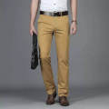 Mens Formal Office wear Pants in Cotton Jeans Fabric and Best Camel Color with Soft Good Fabric. 