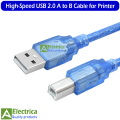 High-Speed USB 2.0 A to B Cable – Compatible with Arduino, Printer, CNC, and Scanner | Durable Data Transfer & Charging Cord – 30cm, 3m, 5m Options by Electrica. 
