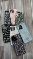 Swarovski Compatible Cover Case For iPhone 16 Series  15 Pro Max, 15 Pro, 15, 14 Pro Max, 14 Pro, 14, 13 Pro Max, 13 Pro, 13, 12 Pro Max, 12 Pro, 12, 11 Pro Max, 11 Pro and 11  Glitter Type Shining Sparkle Stone Looking Luxurious Stylish High-Quality. 