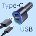Samsung Super Fast Dual Car Charger (45W+15W) / Galaxy Car Charger (45W+15W) / Original Car Charger For Samsung galaxy S22 Ultra 5G/S22+ 5G/S22/S21 Ultra 5G/S21+ 5G/S21 5G/S20 FE 5G/S20 FE/S20 Ultra 5G/S20 Ultra/S20+ 5G/S20+/ Note20 / Note20 5G. 