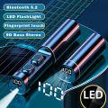 Wireless Headphones N21 Mini TWS Bluetooth 5.2 Earphones Stereo Headset Sport Earbuds With Microphone Flashlight For Smart phone. 