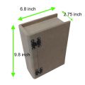 Plain DIY MDF Book Style Box for Craft | Unfinished MDF Box Plain for Decoupage | MDF Box for Art and Craft | 10x7x2.8 inch 10mm Thickness. 