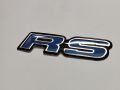 RS Blue and Black ABS Plastic Sticker  LOGO Emblem Sticker Decal Badge For Honda Civic. 