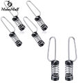 MeterMall 2pcs/4pcs Fishing Flag Clips, Stainless Steel Marine Boat Flag Clips For Halyards Outrigger Lines Hiking Camping Antennas Stern Lights Flagpole Rope. 