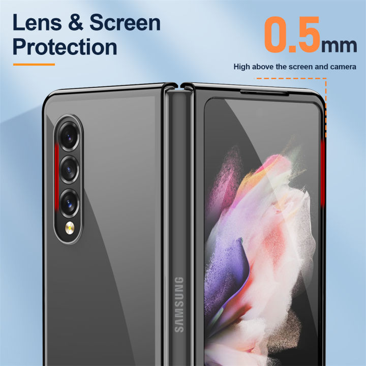 durableHigh Quality Stacked Screen Case21 Plating Fold Fold2 Thin Clear ...
