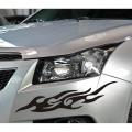 2 PCS (Black) Flames Stickers for Car, Bike, etc. Waterproof Vinyl Sticker Fire Flame, Auto Styling. 