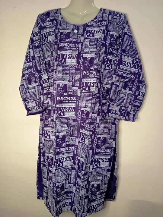 Women's%20Soft%20Linen%20Shirt/Kurtie%20-%20News%20Print%20Design,%20Ready%20to%20Wear%20-%20Image%206