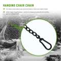 Steel Hanging Chair Chain with 2 Carabiners, for Hammock Swings(66cm). 