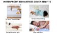 Waterproof Mattress Protector Cover double / king size Bed 72 x 78 inch Mattress, 6 feet x 6.5 feet mattress, single bed mattress cover 43 x 78 inch, baby cot mattress cover 26x47 inch. 