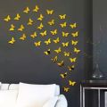 Pack of 30 Wooden Butterflies | 3D Butterfly Wooden Wall Decoration Items for Home, Bedrooms Inspire Kids and Look Decent. 